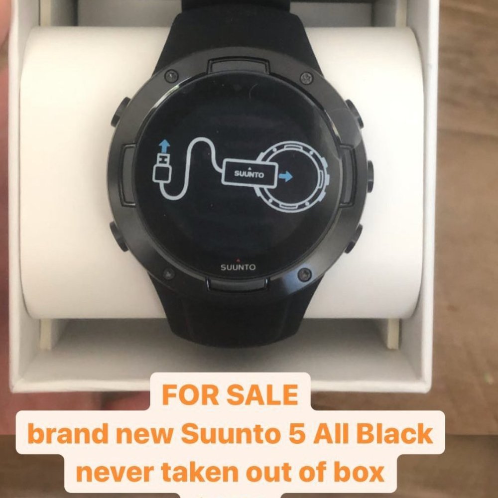 Suunto 5 Sports Watch All Black - Brand New in Box